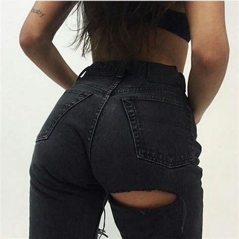 black butt ripped jeans for women s on stylevore