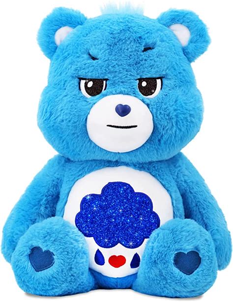 Care Bears 18 Plush Grumpy Bear With Glitter Belly Badge Soft