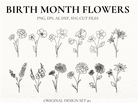 Birth Month Flower Tattoo Generator Dorsey Roper