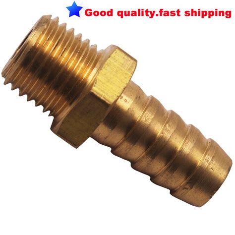 Fitting Metric M14x15 Male To Barb Hose Id 716 11mm Brass Fuel Air