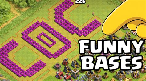 Wtf Bases Clash Of Clans Xxl Funny Bases Compilation Hd Youtube