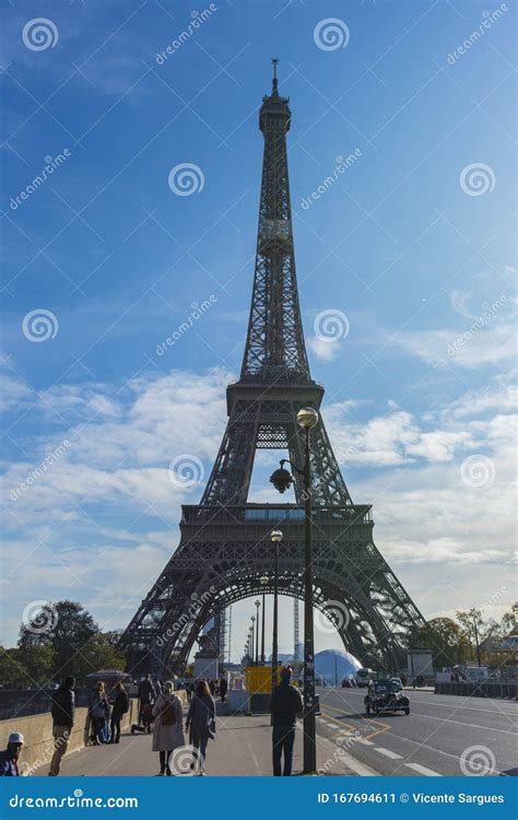 The Eiffel Tower From The Bridge Editorial Photo Image Of