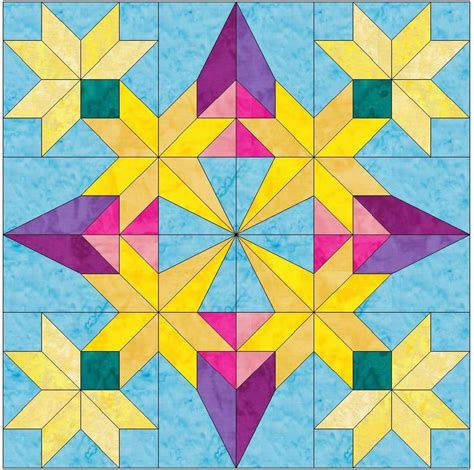 Fireworks Template Block By Quiltingsupport Craftsy Barn Quilt