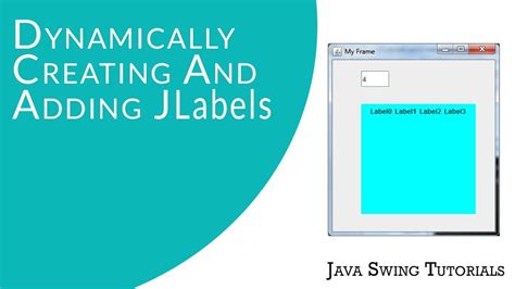 Java Swing Tutorials Dynamically Creating And Adding JLabels YouTube