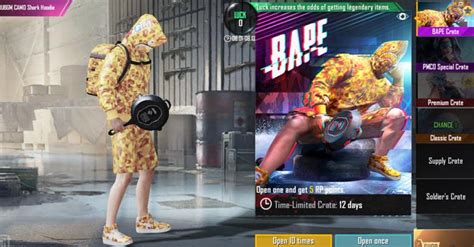 Bape X Pubgm New Outfit And Backpack In Pubg Mobile Zilliongamer
