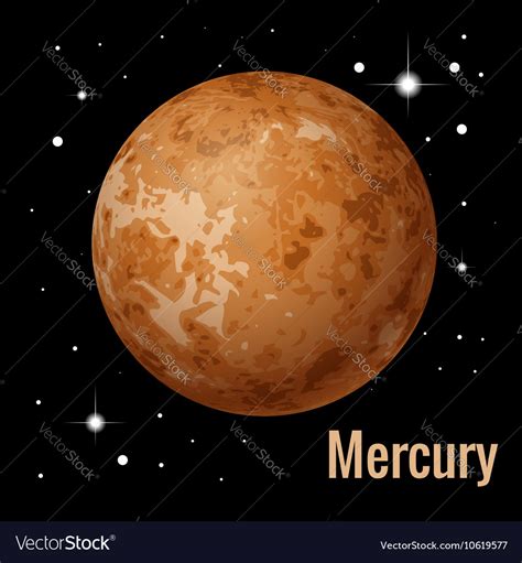Mercury is the innermost and smallest of the nine eight planets of the solar system after pluto got demoted back in 2006. Mercury planet 3d high Royalty Free Vector Image