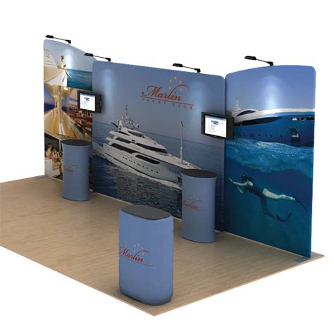 20ft Portable Trade Show Displays Booths Backdrop Walls Pop Up Banners