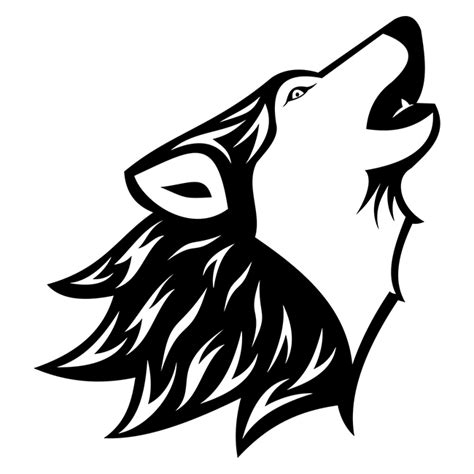 Howling Wolf Outline