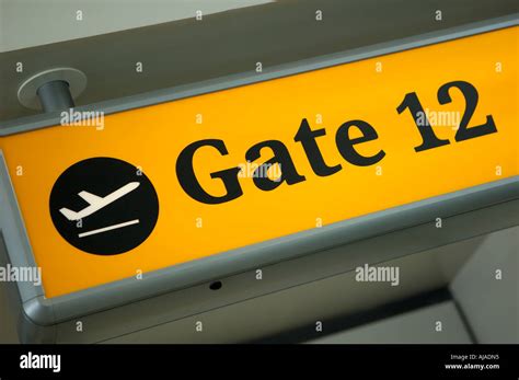 Airport Departure Sign Uk Stock Photo Alamy