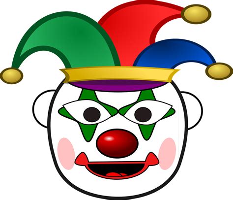 Happy Clown Face Clipart