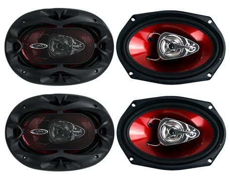 Boss Ch6930 6x9 400w 3 Way Car Coaxial Audio Stereo Speakers Red