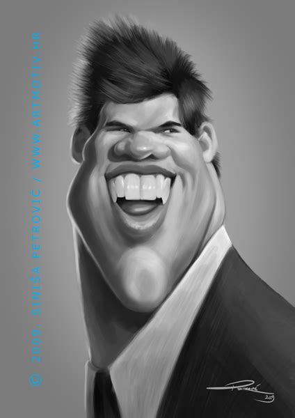 Taylor Lautner Celebrity Caricatures Funny Caricatures Caricature