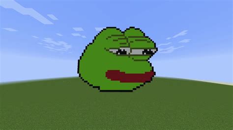 Pepe The Frog Pixel Art In Minecraft Youtube