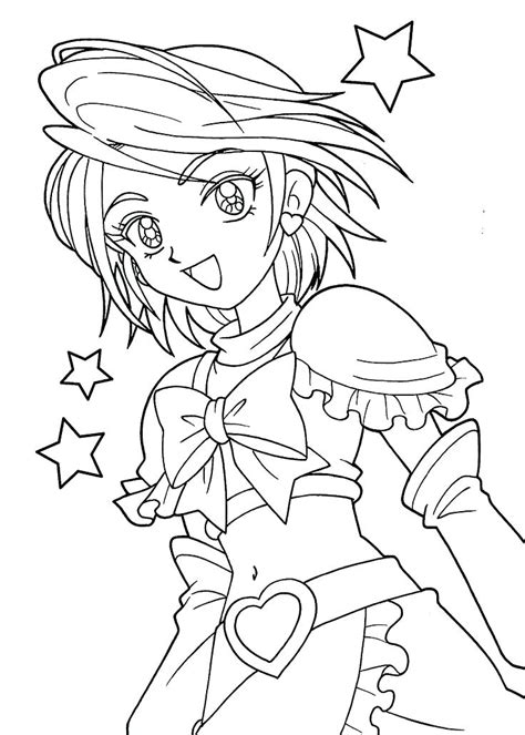 Cute Anime Coloring Pages To Print At Getdrawings Free Download