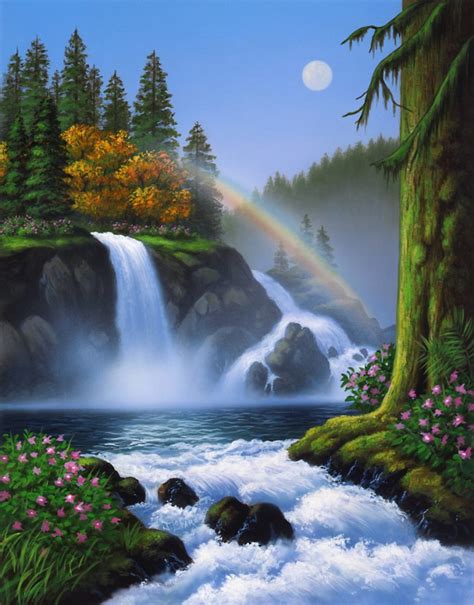 Waterfall Wall Mural By Jerry Lofaro