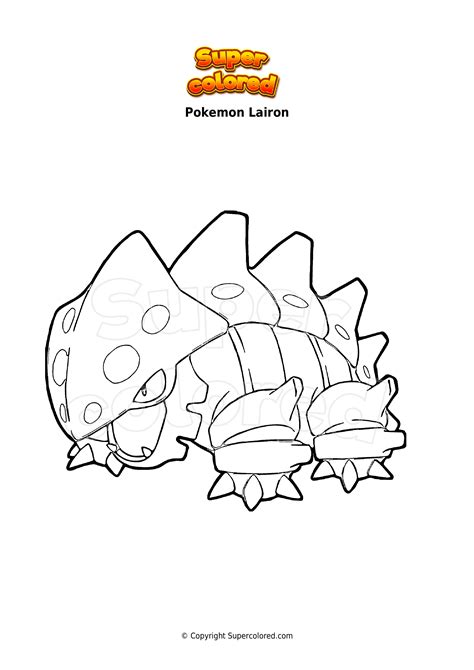 Disegno Da Colorare Pokemon Lairon Supercolored Com