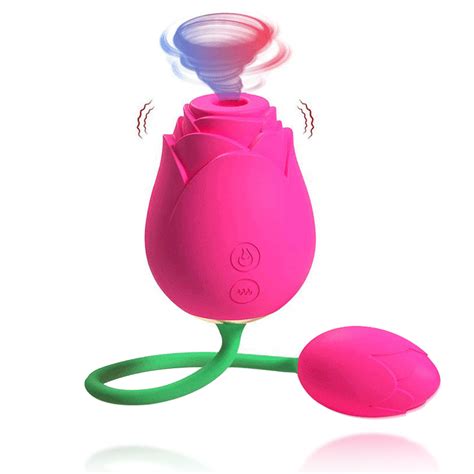 The Rose Vibrator 5 Suction And 10 Vibration Modes With Vibrating Egg Showeggs Top Online