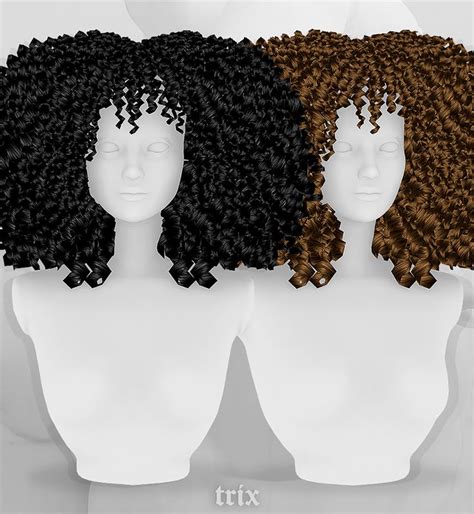 Link Sims 4 Curly Hair Sims Four Sims 4 Black Hair