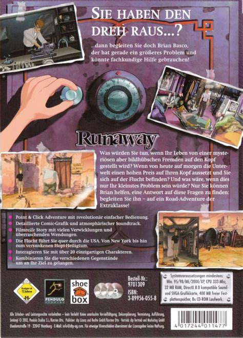 Runaway A Road Adventure 2001 Box Cover Art Mobygames