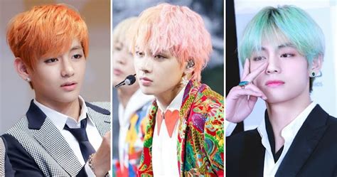 Here Are All The 20 Different Hair Colors And Styles That Btss V Has