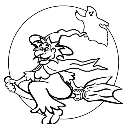Witches Coloring Pages Outline Free Printable Coloring Pages