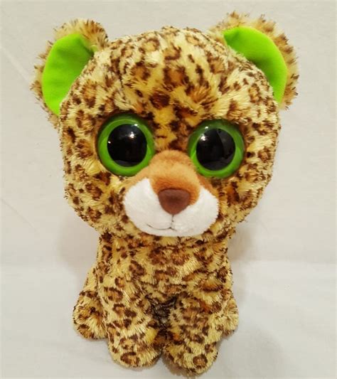 Speckles Leopard Plush Stuffed Animal 9 Ty Beanie Boos 2012 Large Eyes