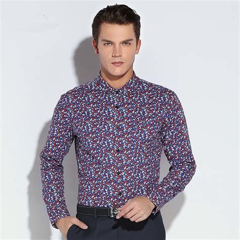 Buy Floral Flower Print Men Fashion Cotton Casual