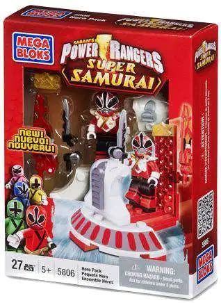 Mega Bloks Power Rangers Super Samurai Red Ranger Hero Pack Set 5806