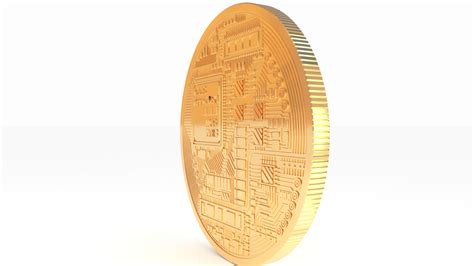 Bitcoin Realistic Detailed Model Realistic Bitcoin Model