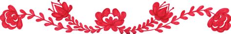 Search more hd transparent flower border image on kindpng. 8 Red Flower Border Drawing (PNG Transparent) | OnlyGFX.com