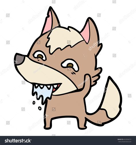 Cartoon Hungry Wolf Stock Vector Royalty Free
