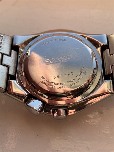 Mens Seiko Automatic Kinetic Arctura Watch 5m62 0al0 100m Ticks Needs