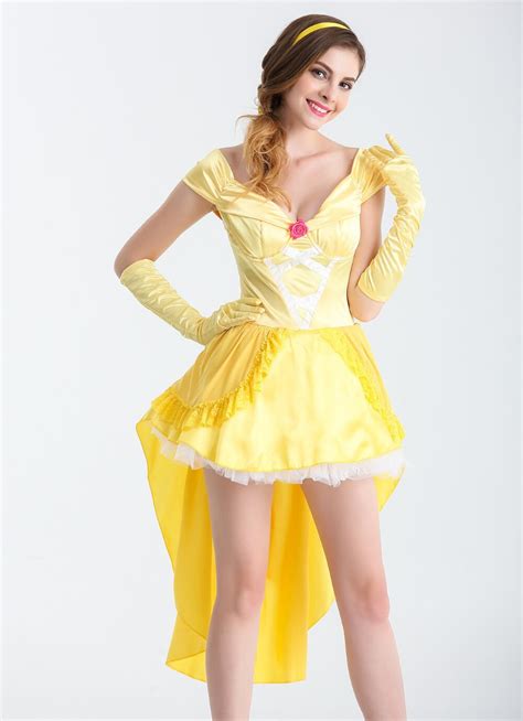 2018 Beauty And The Beast Costumes Princess Belle Dresses Adult Fancy