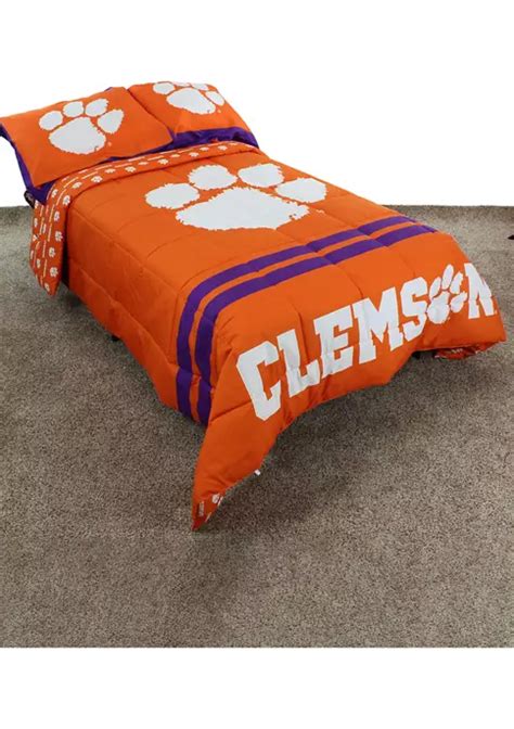 College Covers Ncaa Clemson Tigers Reversible Comforter Set Belk