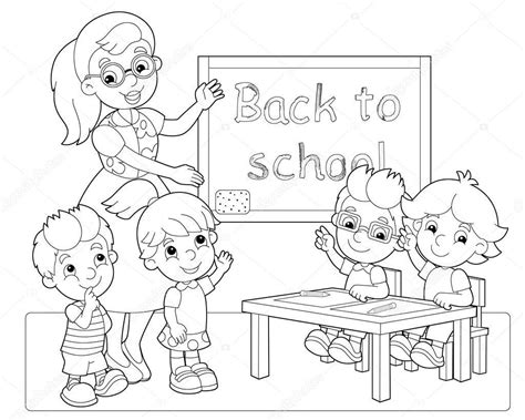 Classroom Coloring Pages At Getdrawings Free Download