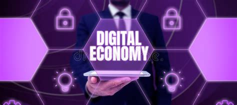 Text Showing Inspiration Digital Economy Business Concept Economic