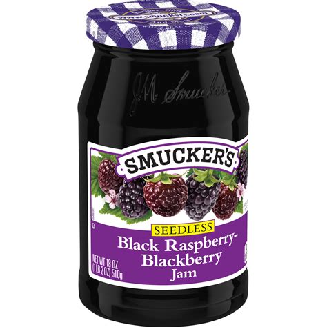 Smuckers Seedless Black Raspberry Blackberry Jam Smartlabel