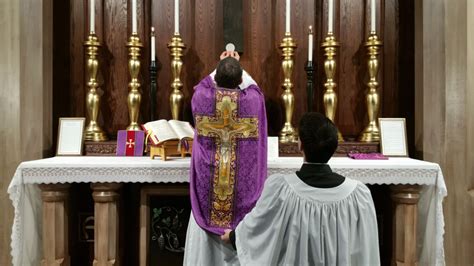 Traditional Latin Mass Elevation Catholic Stock Photo