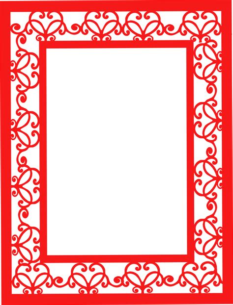 Swirlcardwrapper Frame Lace Stencil Parchment Craft