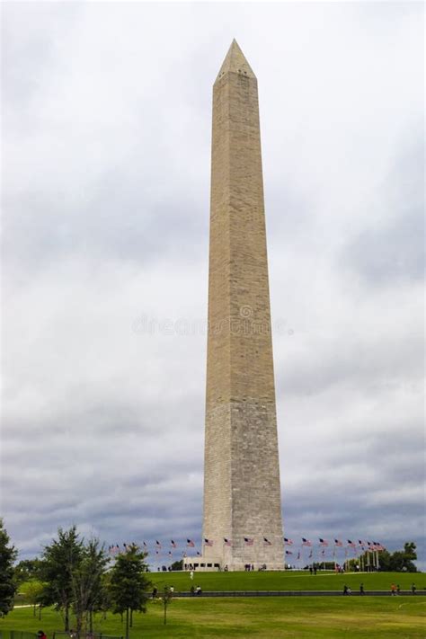 Washington Monument Obelisk At Night Editorial Image Image Of History