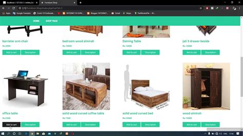 Online Furniture Shop Project in PHP - YouTube