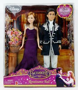 Disney Enchanted Renaissance Ball Giselle Robert Doll Set Mattel