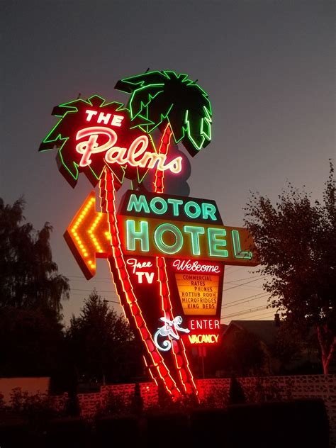 The next day mike showed up on time and within an hour or so had the problem resolved. The Palms at Night | Vintage neon signs, Repair and ...