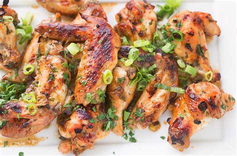 asian style garlic ginger chicken wings recipe chef dennis