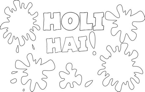 Happy Holi Free Coloring Page Free Printable Coloring Pages