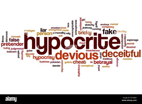 Hypocrite Word Cloud Concept Stock Photo Alamy