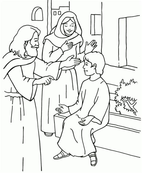 Coloring Picture Of Jesus As A Boy Sunday School Coloring Pages
