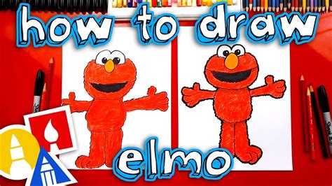 How To Draw Elmo From Sesame Street Youtube