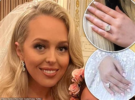 tiffany trump upgraded wedding ring for larger diamonds worth 1 5m daily mail online