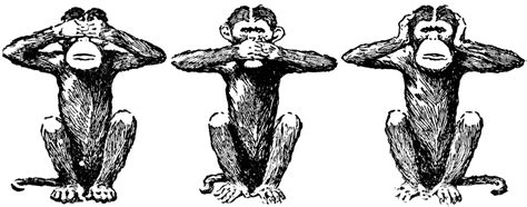 Three Wise Monkeys Clipart Etc Monkey Tattoos Three Wise Monkeys